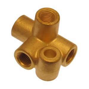 4 WAY CONNECTOR 3/8X24TPI 3/16 OD