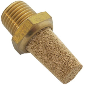 BRASS POROUS SILENCER 1/4 npt